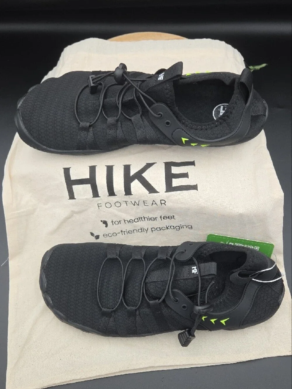 Hike Footwear Unisex Caspian Barefoot Black Euro 42 Womens 11 11.5 Mens 9 9.5